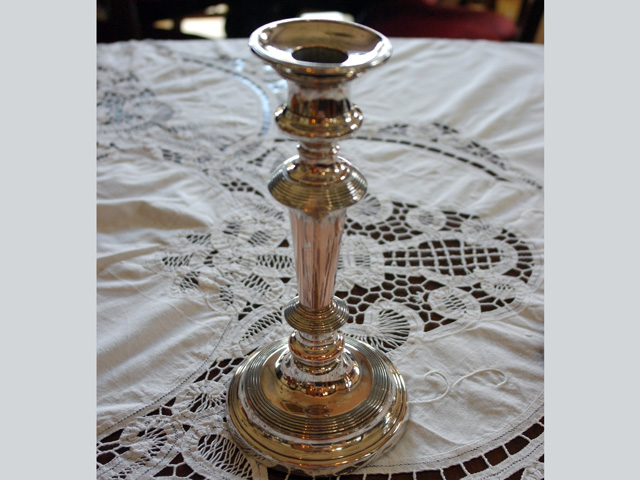 キャンドル・スタンド(ペア） シルバープレート