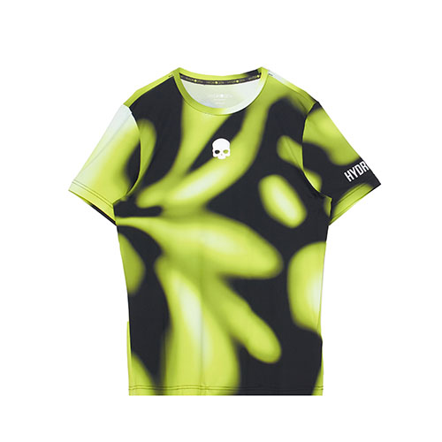 ハイドロゲン・テニス】インレイ・テックTシャツ☆未使用☆XLネイビー