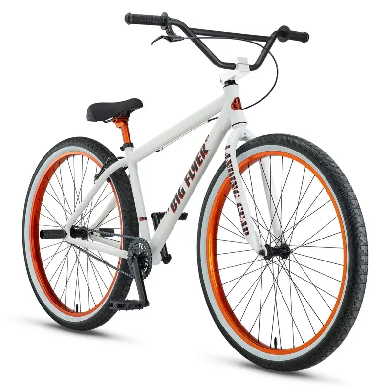 SE Bikes Big Flyer 29-inch BMX in White/Orange