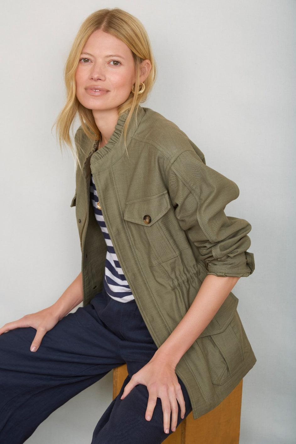 Eva Utility Jacket - Khaki – WYSE London