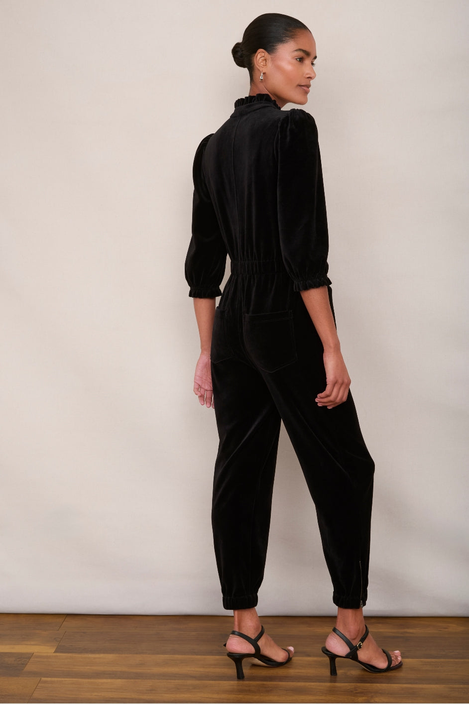 Zoe Velour Jumpsuit - Black – WYSE London