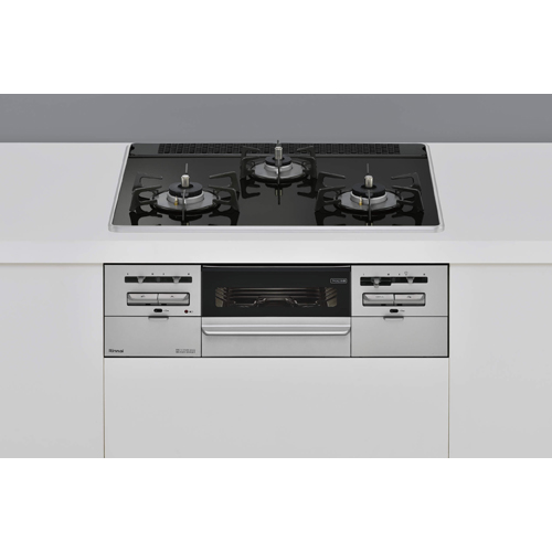 リンナイ ビルトインコンロ パールクリスタル光沢ホーロー