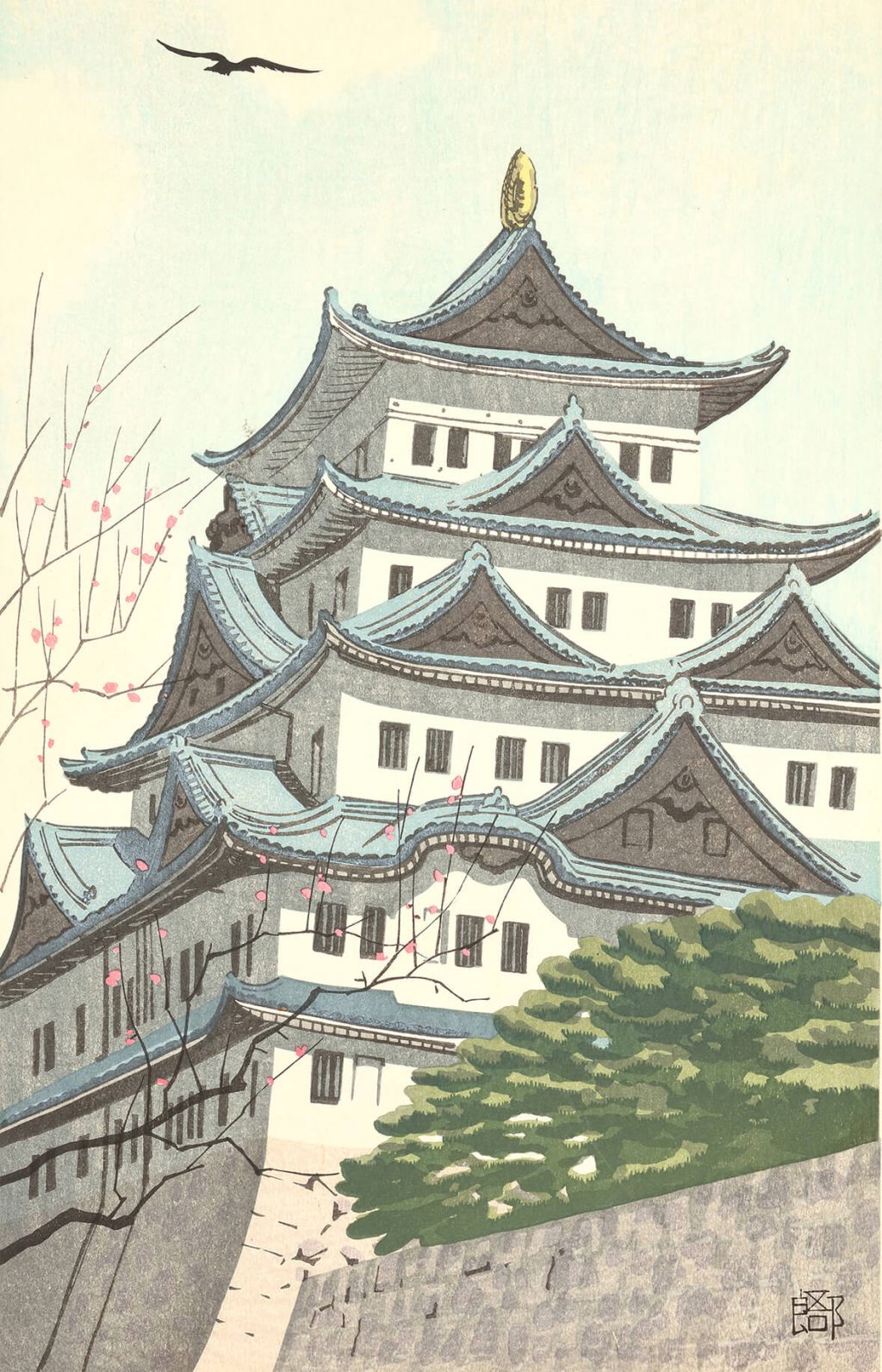 鶴田吾郎 作 「名古屋城」／ホームメイト