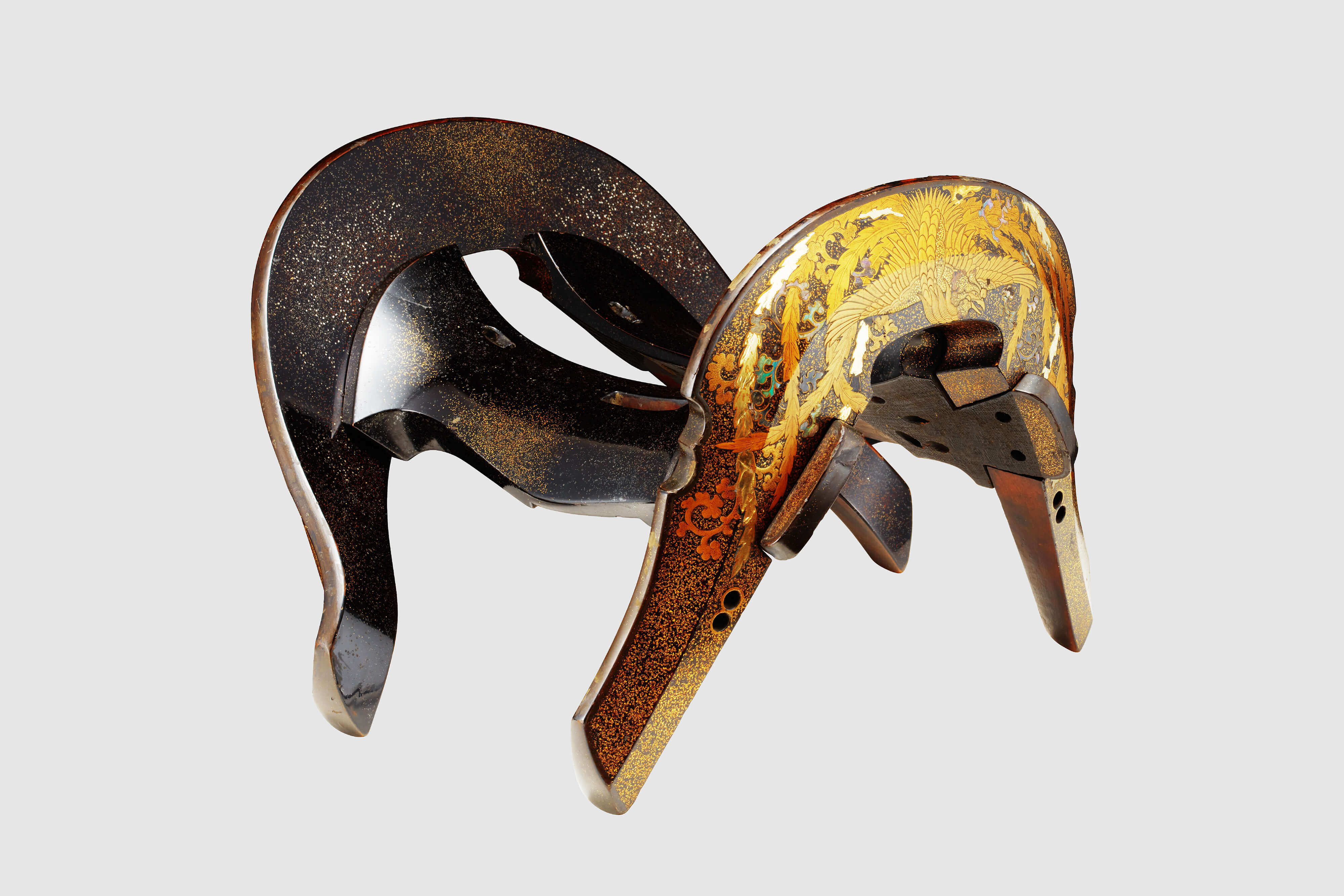 金梨子地鳳凰文金蒔絵螺鈿海有鞍／ホームメイト