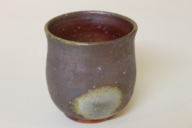 相馬美鶴作 備前焼 組湯呑（木箱付） 備前焼陶吉は人間国宝作品から