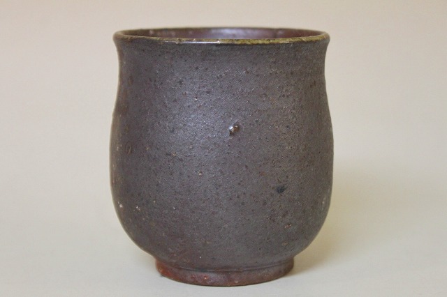 相馬美鶴作 備前焼 組湯呑（木箱付） 備前焼陶吉は人間国宝作品から