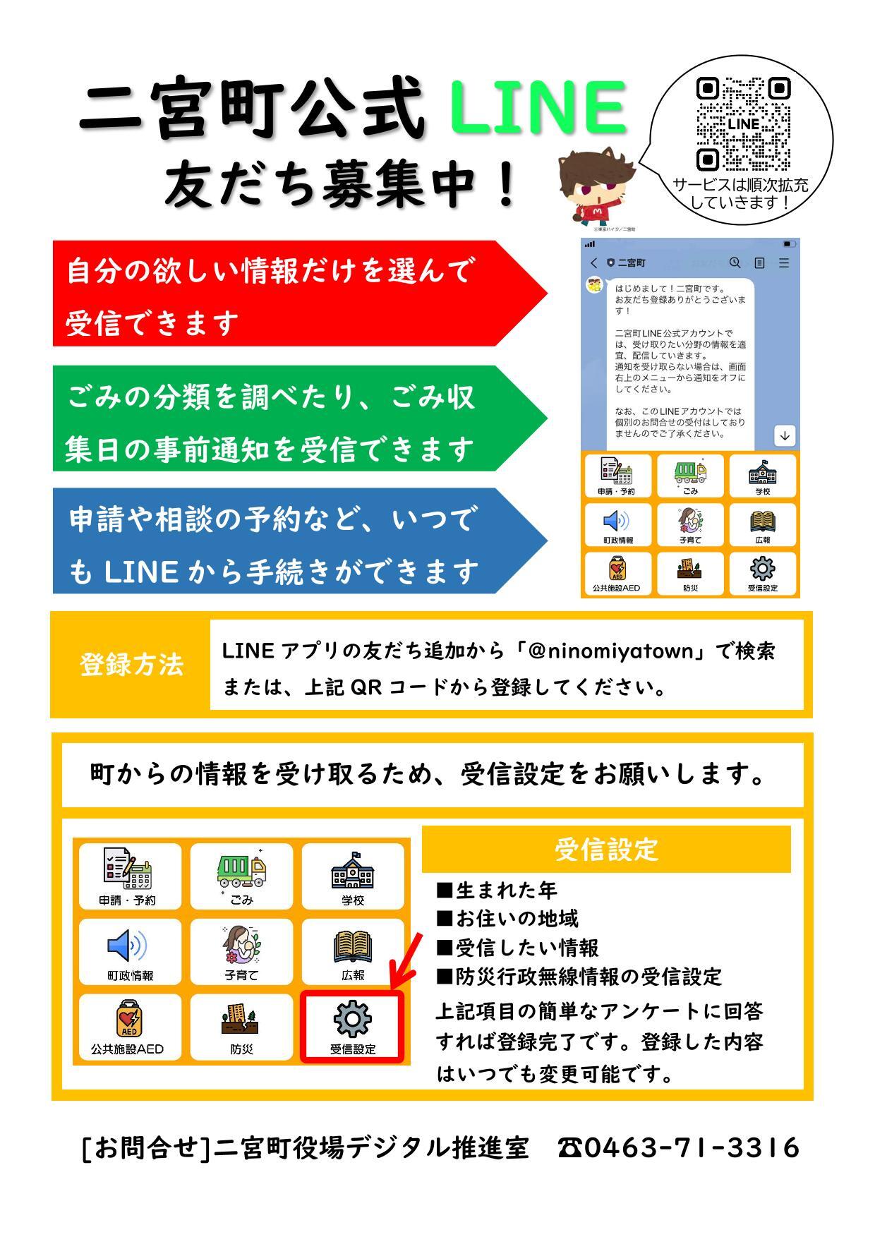 二宮町LINE公式アカウント | 二宮町