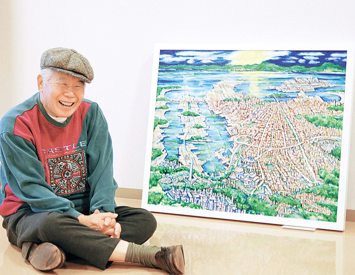 描き続けた都市の発生、崩壊、再生 逸見出身の画家「木村利三郎追悼展