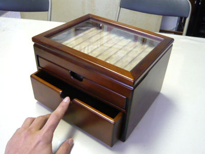 万年筆箱 [万年筆などの筆記具整頓,腕時計やカフスなど,万年筆20本収納