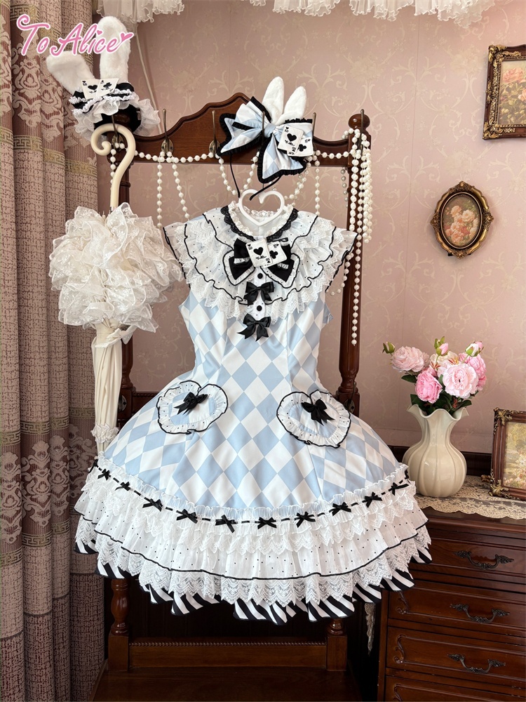 ToAlice】LS160白うさぎリボンカチューシャ - To Alice