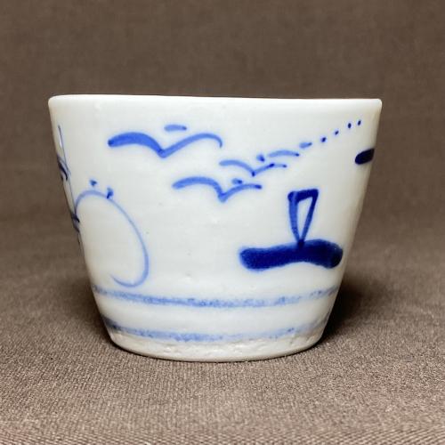 山水図染付蕎麦猪口 /204│埼玉県熊谷市のの骨董品専門店「雑貨とちや