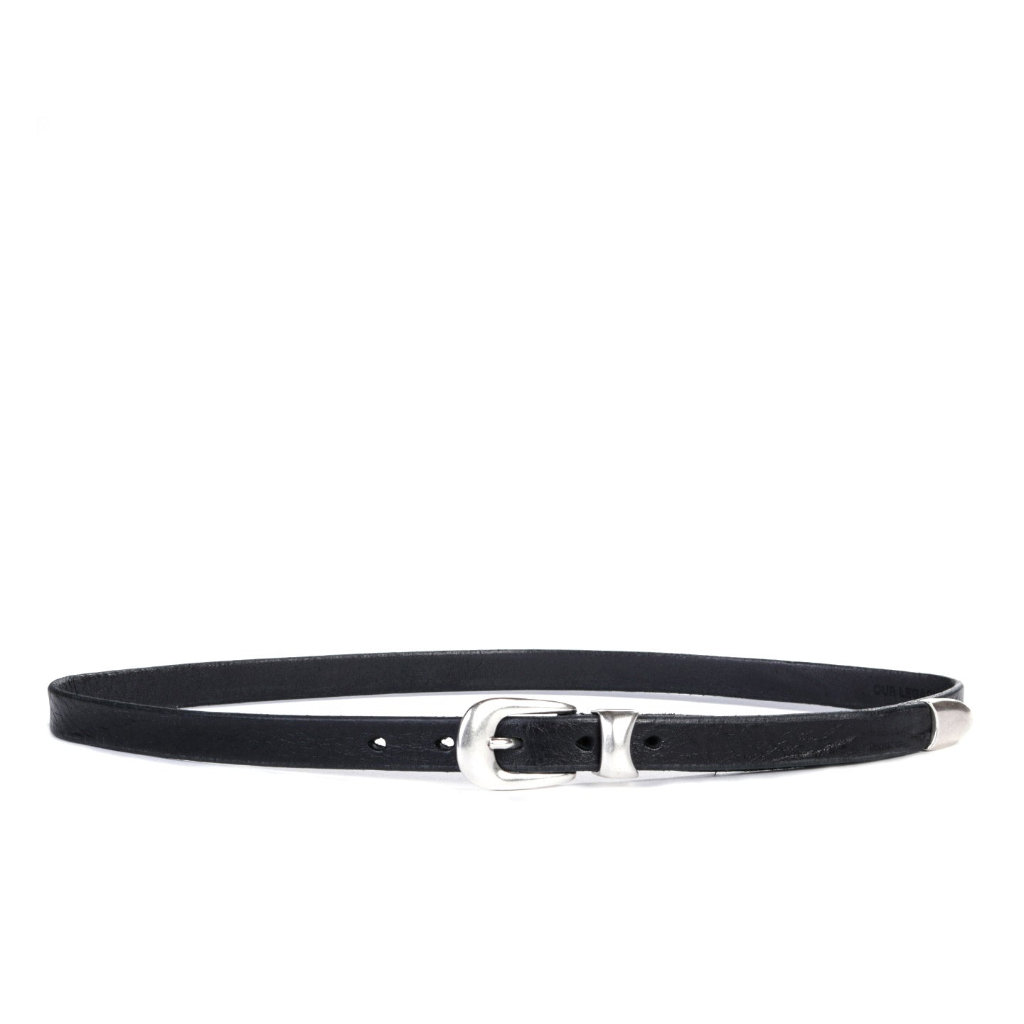OUR LEGACY BELT 2CM BLACK LEATHER | TODAY CLOTHING