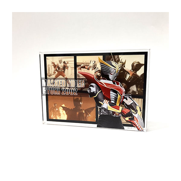 最終フォームレイヤードアクリルブロック【仮面ライダー龍騎サバイブ