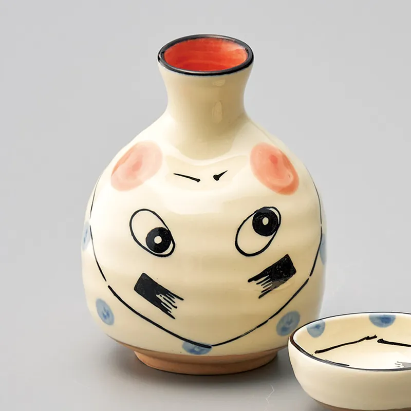 ひょっとこ徳利(徳利・盃)|食器通販の陶磁庵
