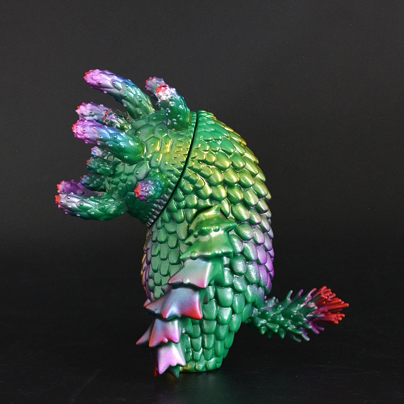 ソフビ製ユーフォルビア人 (Green × Poison purple) | 多肉植物・特別