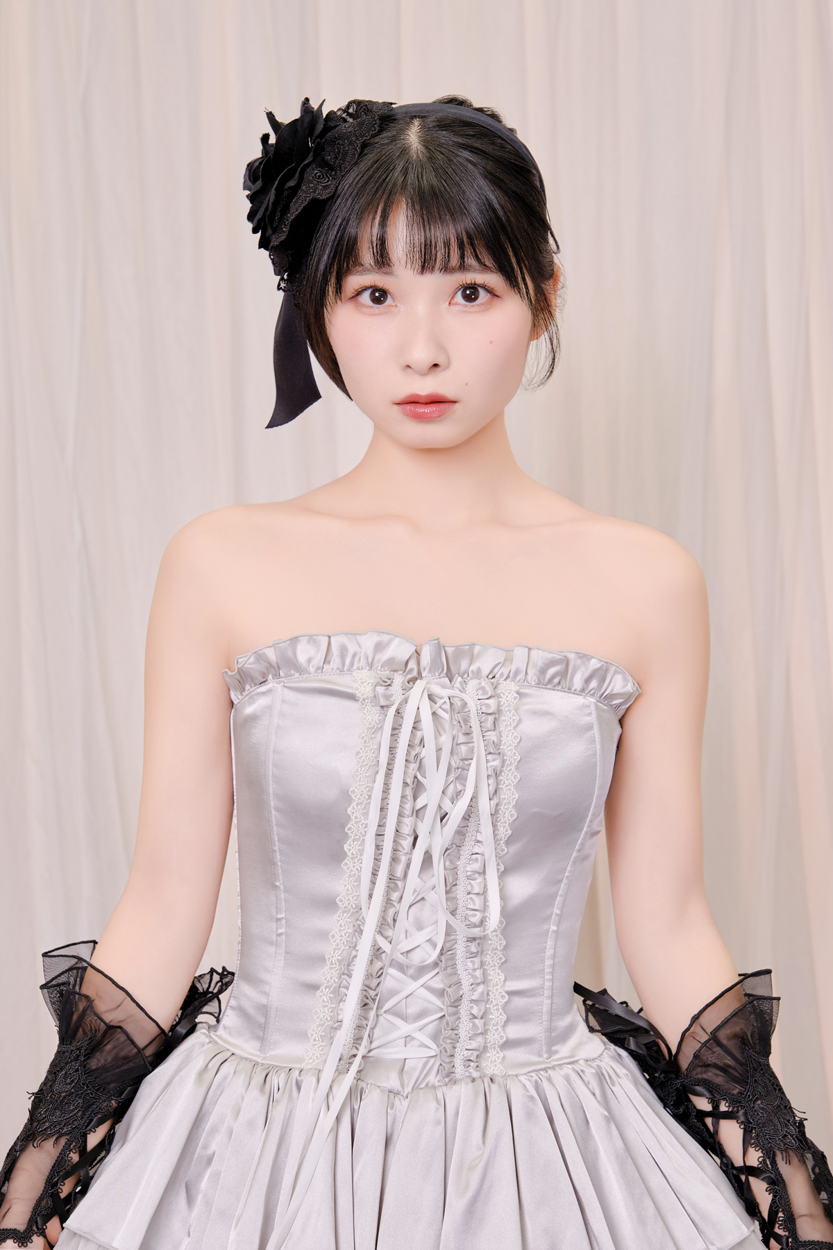 ミニコルセットワンピース シルバー｜東京ロリィタ-TOKYO LOLITA