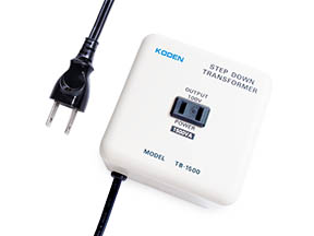 TB-1500 | 海外旅行用変圧器 | トロイダルトランスのKODEN