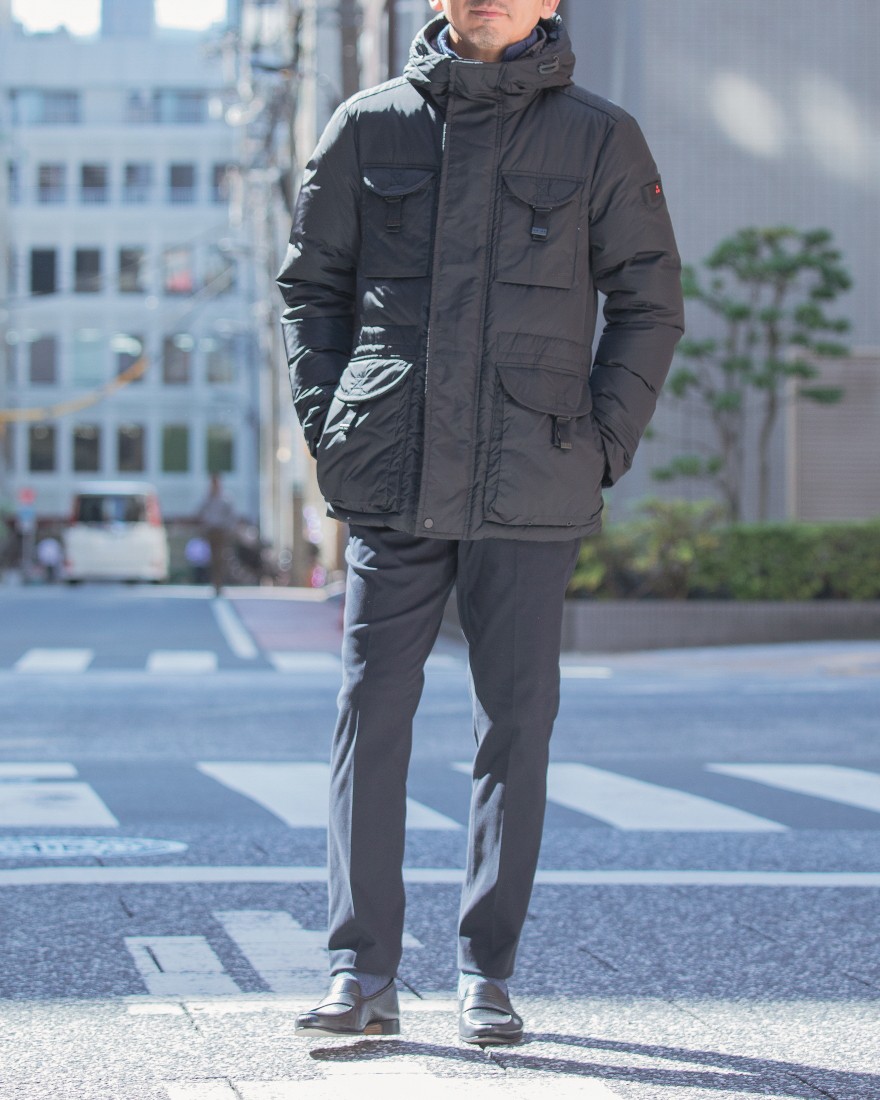 フーデッドダウンジャケット【AIPTEK NBE03】｜PEUTEREY（ピューテリー