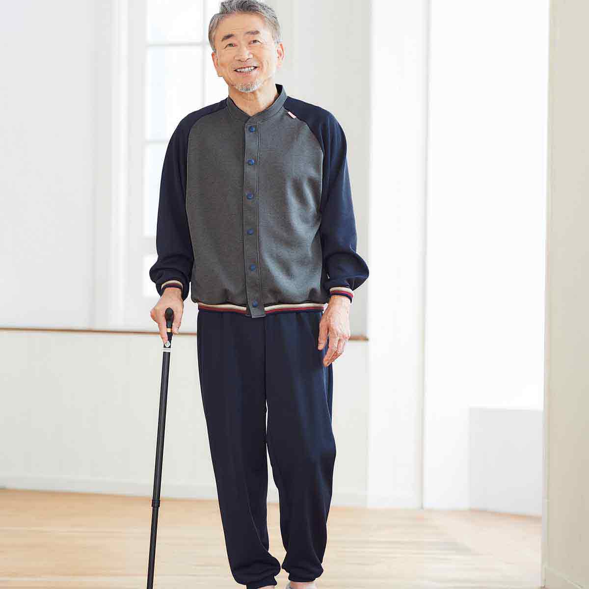 品番： CV502 】 男女兼用 らくらくパンツ 高齢者ウエア パジャマ 通年