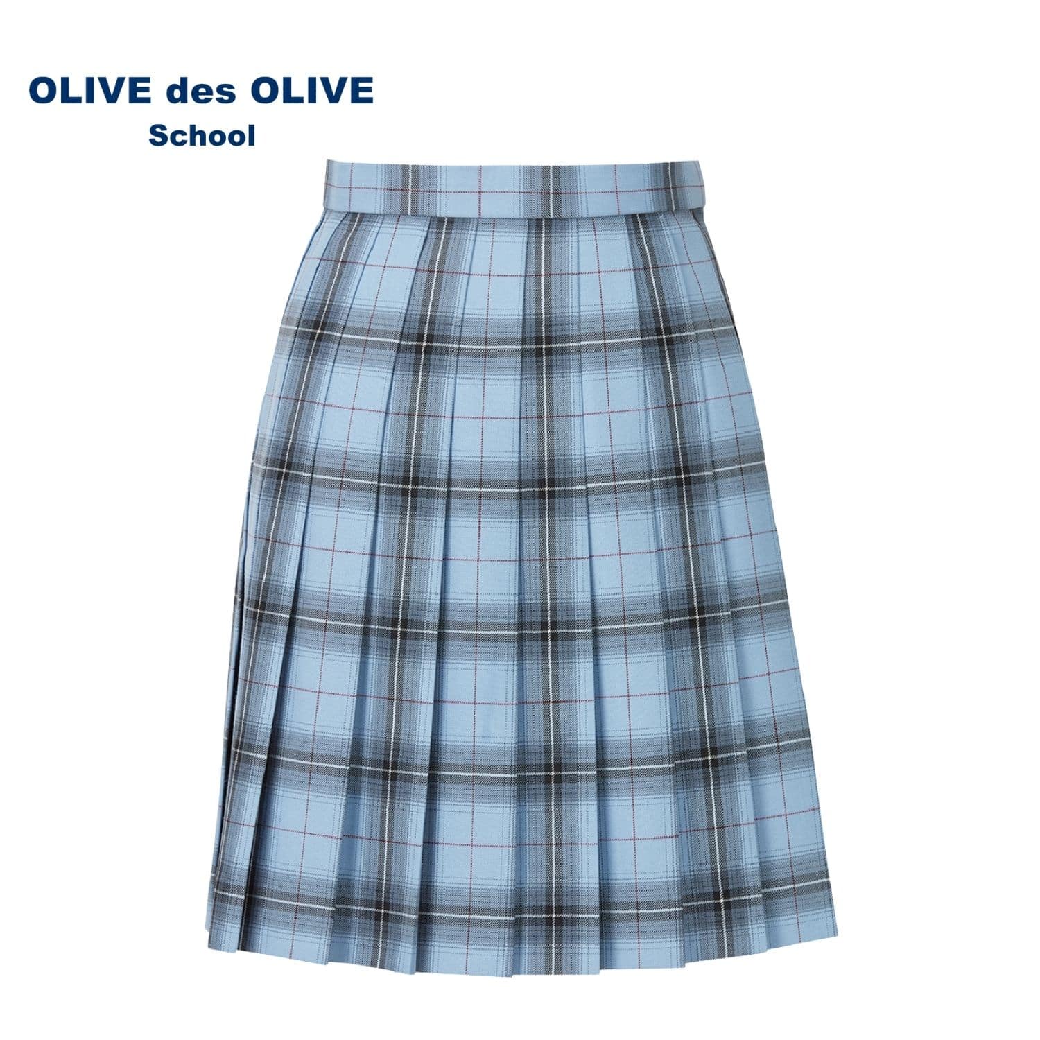 チェック柄スカート ブルー×ブラック｜OLIVEdesOLIVESchool公式通販サイト
