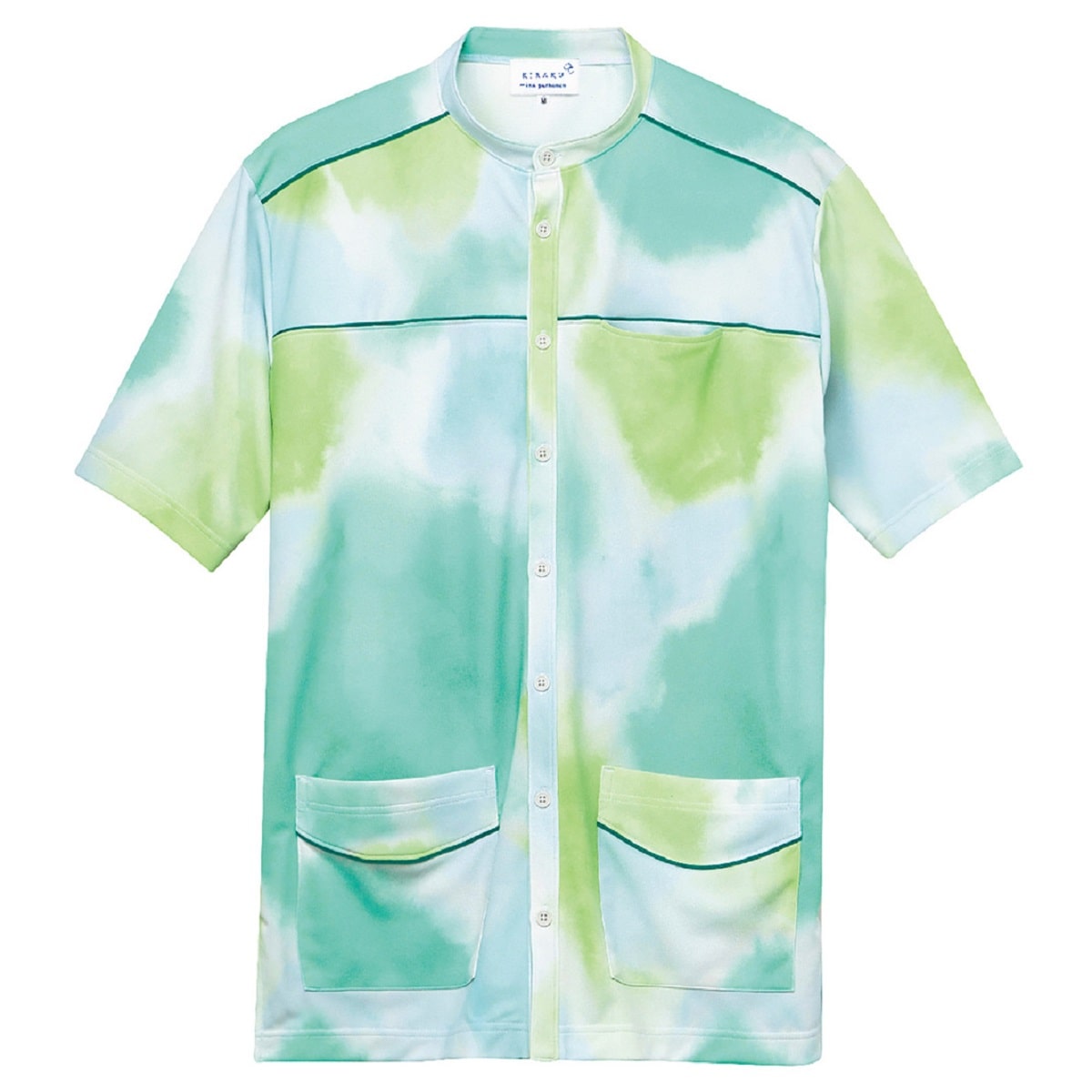 品番： 4P12003 】 男女兼用 シャツ 介護士用 防縮 吸汗 速乾 両脇