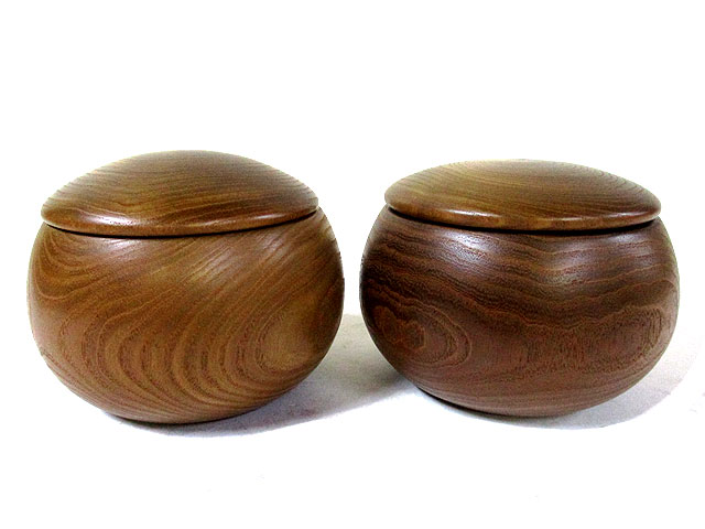 槐 碁石入れ（碁笥《ごけ》） [トミヤ郷土民芸]