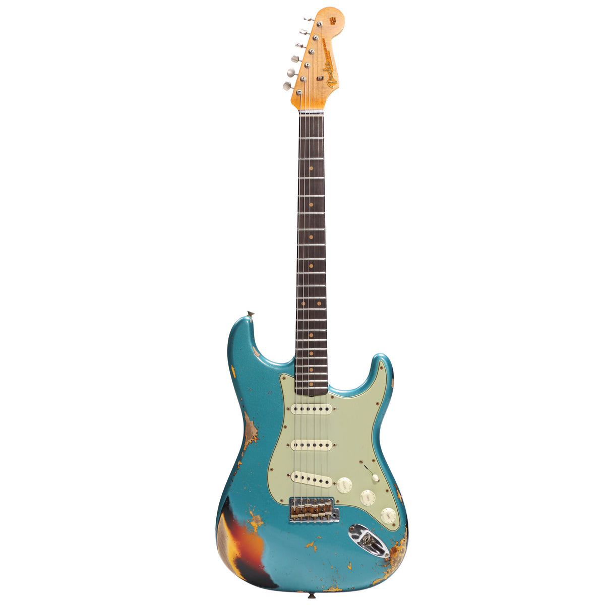 Fender Custom Shop '61 Strat Heavy Relic Aged Ocean Turquoise over
