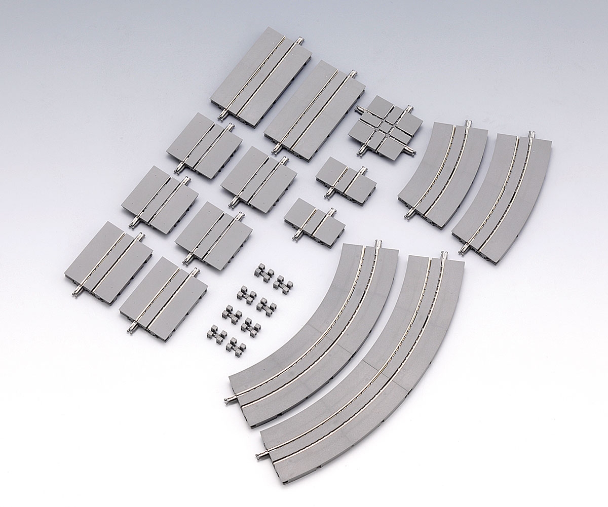 ワイドトラムミニレールセット十字クロスセット(レールパターンMX-WT