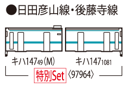 特別企画品 キハ147形ディーゼルカー（日田彦山線BRT ひこぼしライン