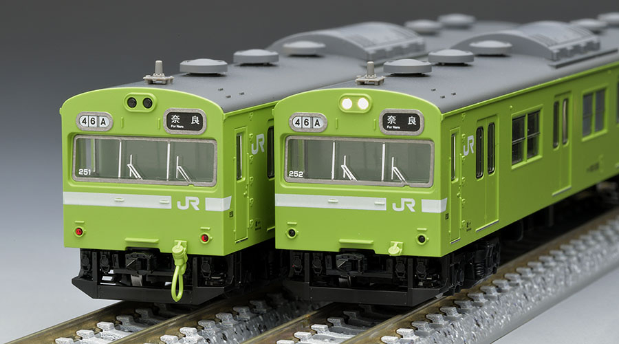 JR 103系通勤電車(JR西日本仕様・黒サッシ・ウグイス)基本セット｜製品
