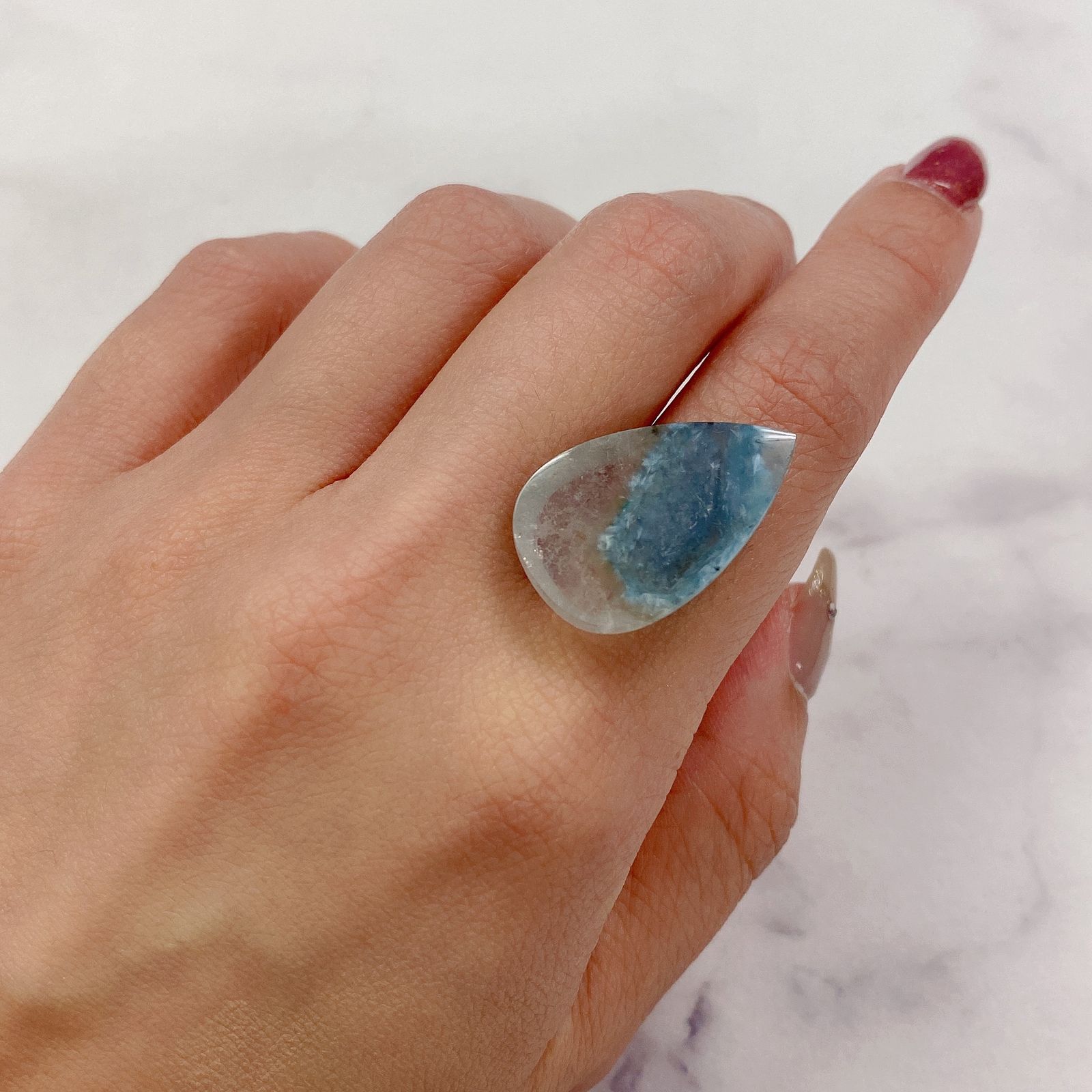 パライバクォーツ(宝石名ギラライト イン クォーツ) ブラジル産 識別済