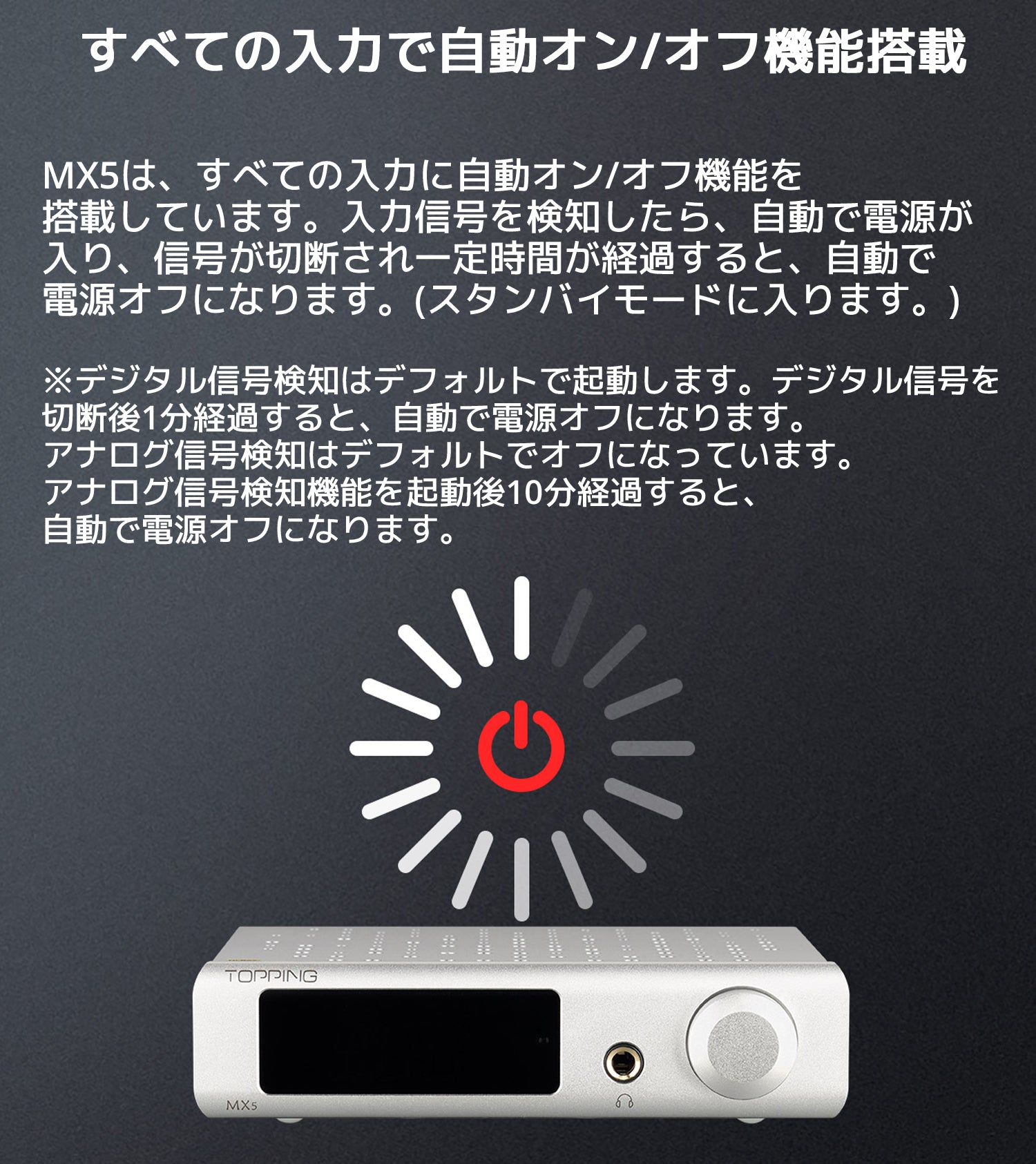 Topping MX5 クラスD パワーアンプ DAC ヘッドホンアンプ搭載 1年保証