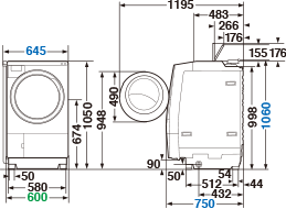 TW-127X8L/R｜洗濯機・洗濯乾燥機｜ZABOON-東芝ライフスタイル
