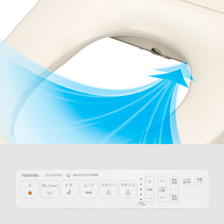 SCS-SRU7020 | 温水洗浄便座 | 瞬間式 | 東芝ライフスタイル株式会社