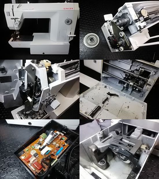 シンガーミシン｜LW103sf｜ストップモーション故障、分解メンテナンス