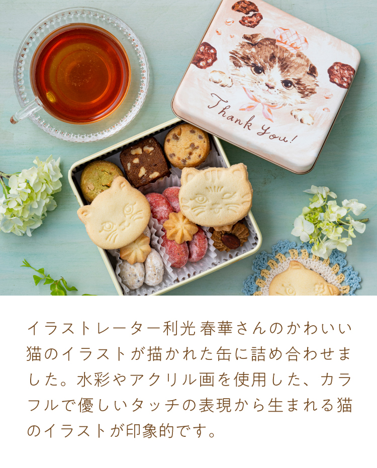 こねこのこねこねクッキー+贅沢はちみつ紅茶 ギフトセット | お茶の