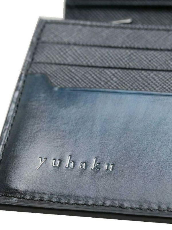 yuhaku - かぶせ長財布 / ブルー | BRYAN