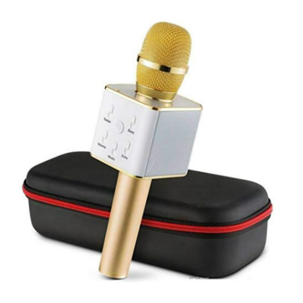 Q7 Mic (Wireless Mic) Built-in Speaker – Karaoke Mic | Tech4You Store
