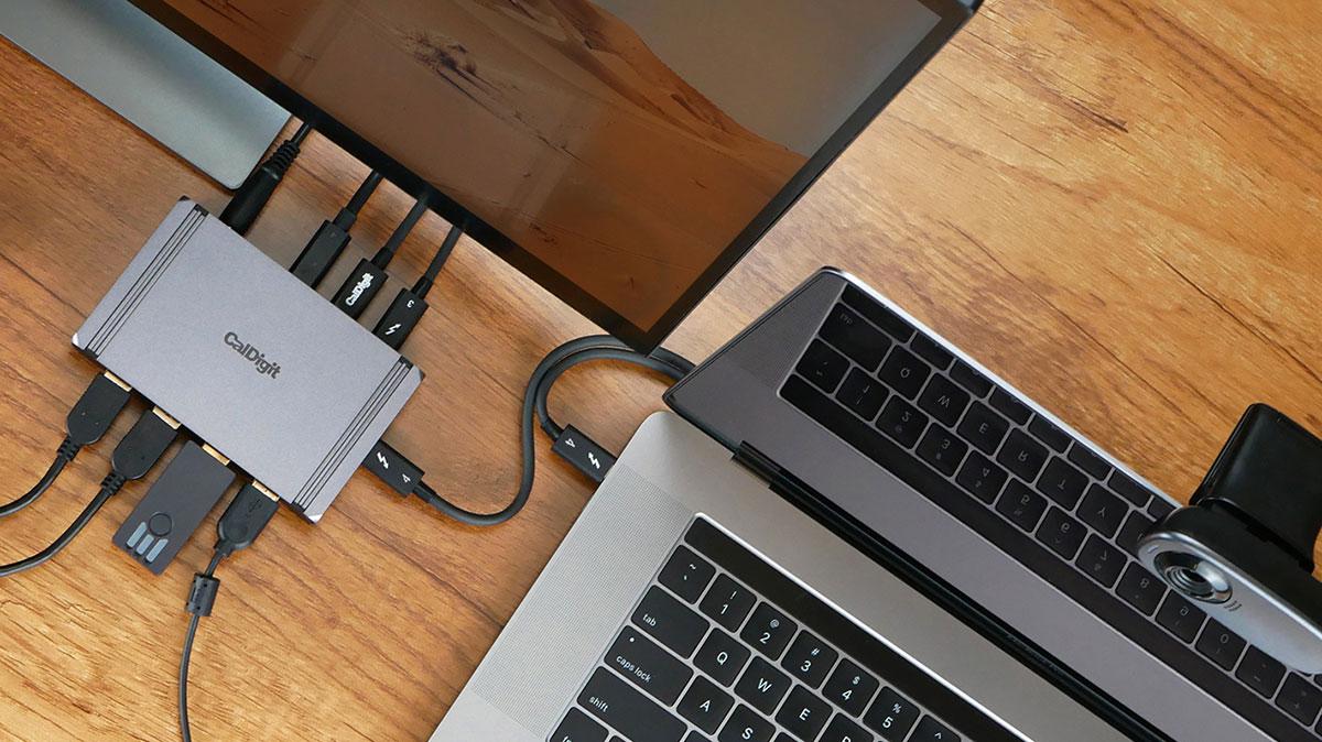 Caldigit Thunderbolt 4 and USB4 Element Hub with multiple ports
