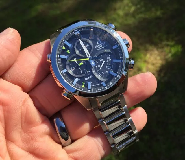 Casio Edifice EQB-500D-1A Bluetooth watch review - smart and