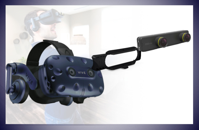 物体検出システム向け VR用ヘッドマウントディスプレイ+Depthカメラ