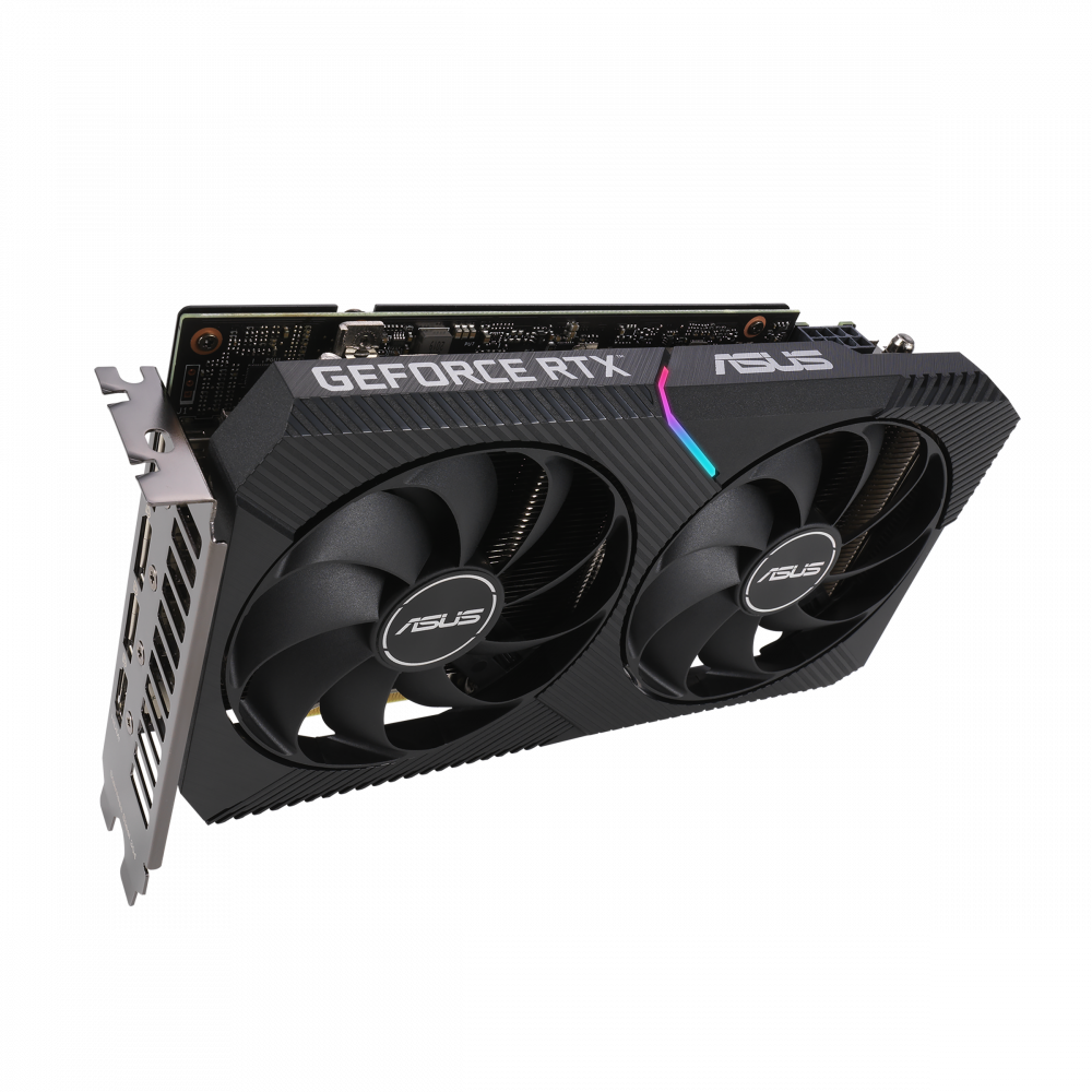 Dual GeForce RTX 3060 V2 OC Edition - 2連ファン搭載RTX3060採用