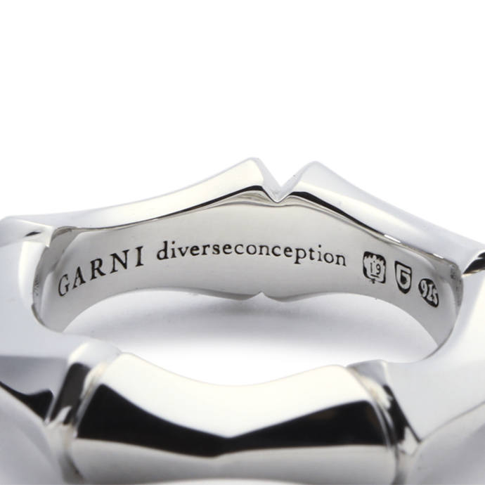 GARNI - Crockery Bamboo Ring - L / シルバー | Tempt
