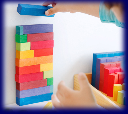 にじのカウンティングブロック（小）[おもちゃ][つみ木]