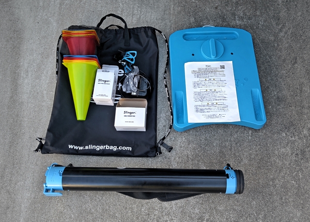 中古Slinger Bag（スリンガーバッグ）高性能テニスボール出し機、中古