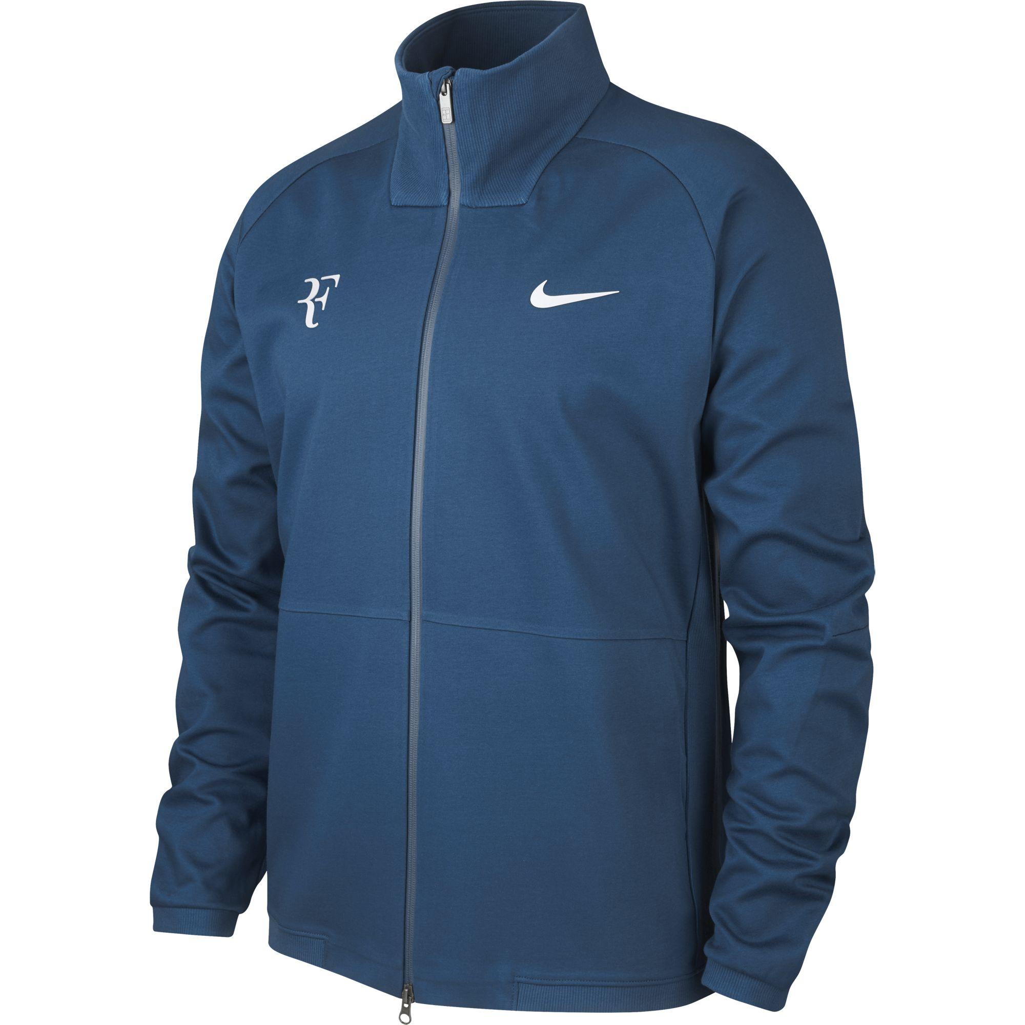 Nike Mens RF Tennis Jacket - Blue Force/Metallic Silver