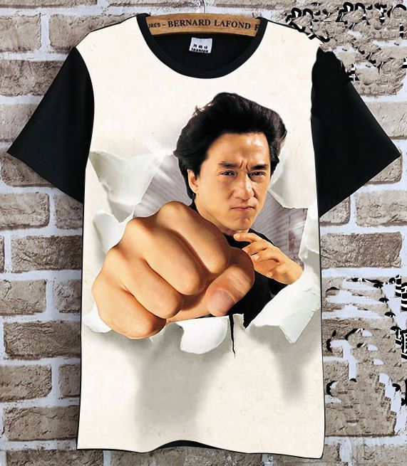 ジャッキー・チェン（成龍） Tシャツ 白1 - 横浜中華街天宝堂本店