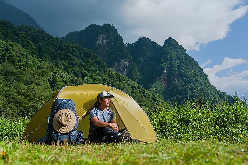 焚火タープTCコネクトヘキサダックグリーン｜TARP｜PRODUCTS｜tent