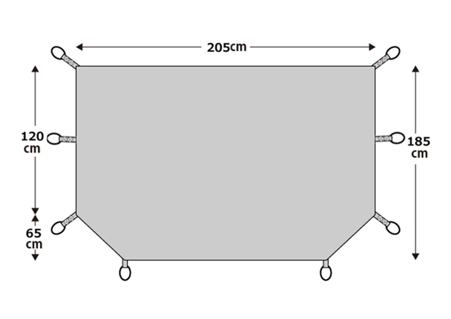 テンゲルスタンダードヤマブキ用フットプリント｜TENT｜PRODUCTS｜tent
