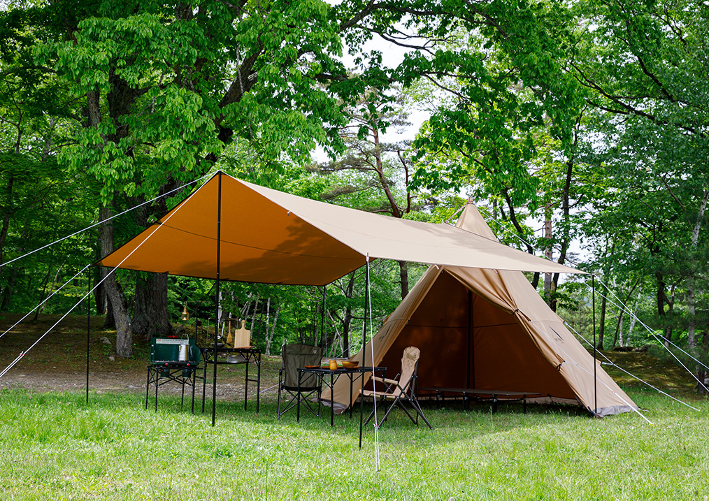 焚火タープTCマルチコネクトレクタ｜TARP｜PRODUCTS｜tent-Mark DESIGNS